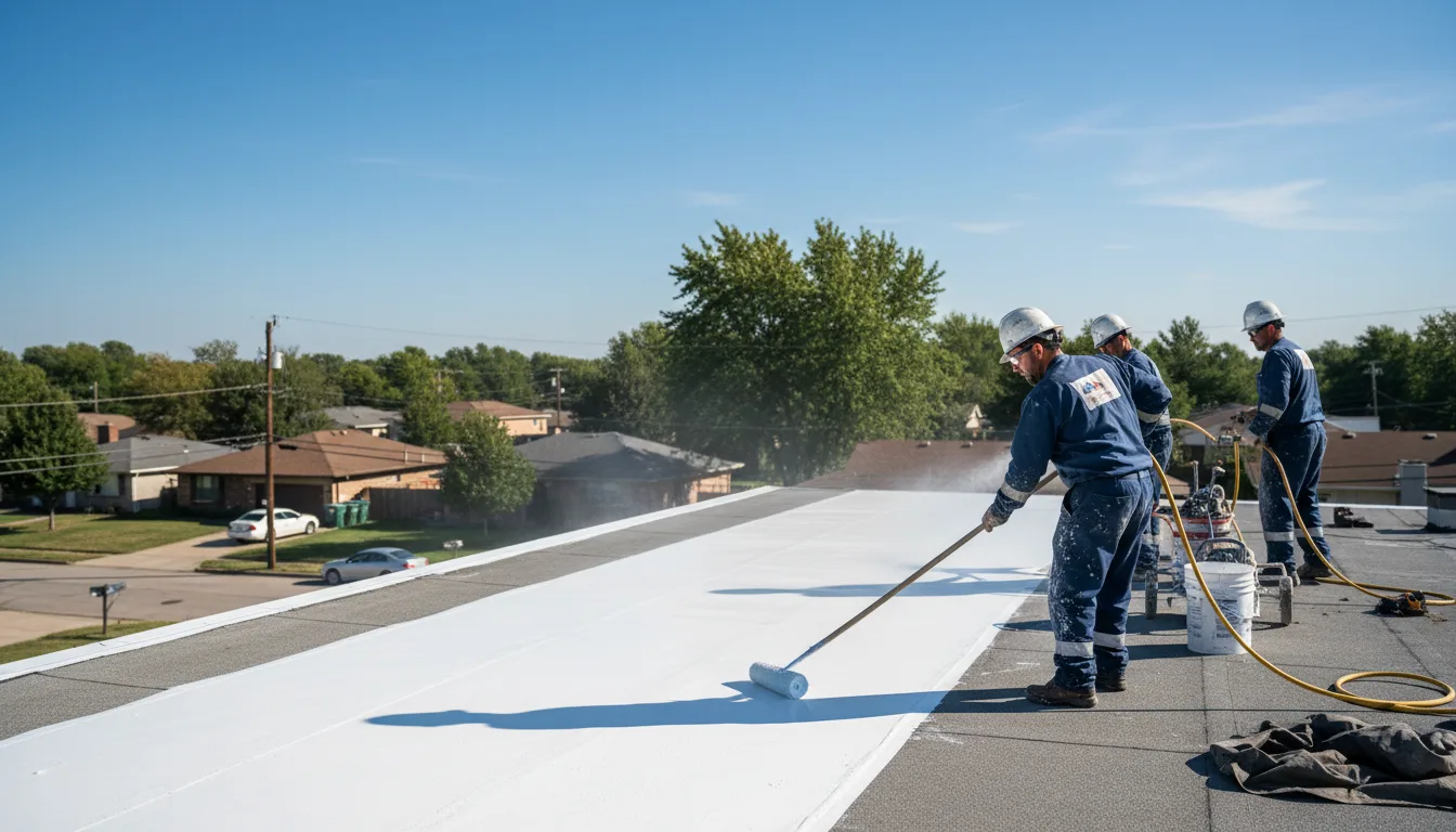 Commercial roof coating in Bagdad, AZ near me